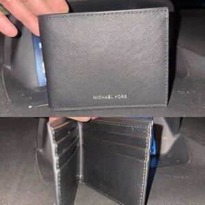 Michael Kors Black Saffiano Leather Card Holder